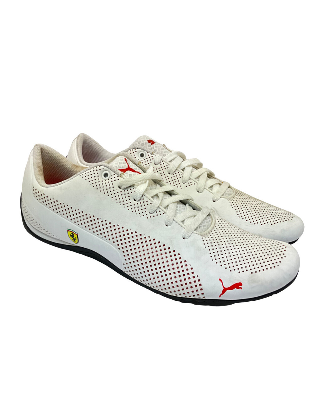 Puma Men's SF Drift Cat 5 NM ‘Ferrari’ Athletic Sneakers White/Red Size 14M